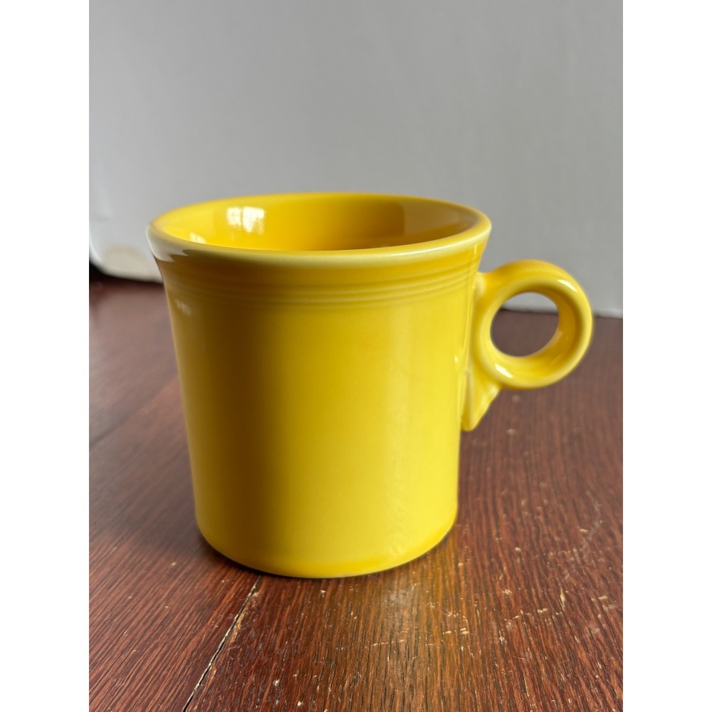 Fiesta HLC USA Yellow Ring Handle Coffee Mug Ceramic Tea Cup Sunshine Yellow